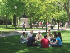 Blanche P. Levy Park (The College Green), center of the Penn campus